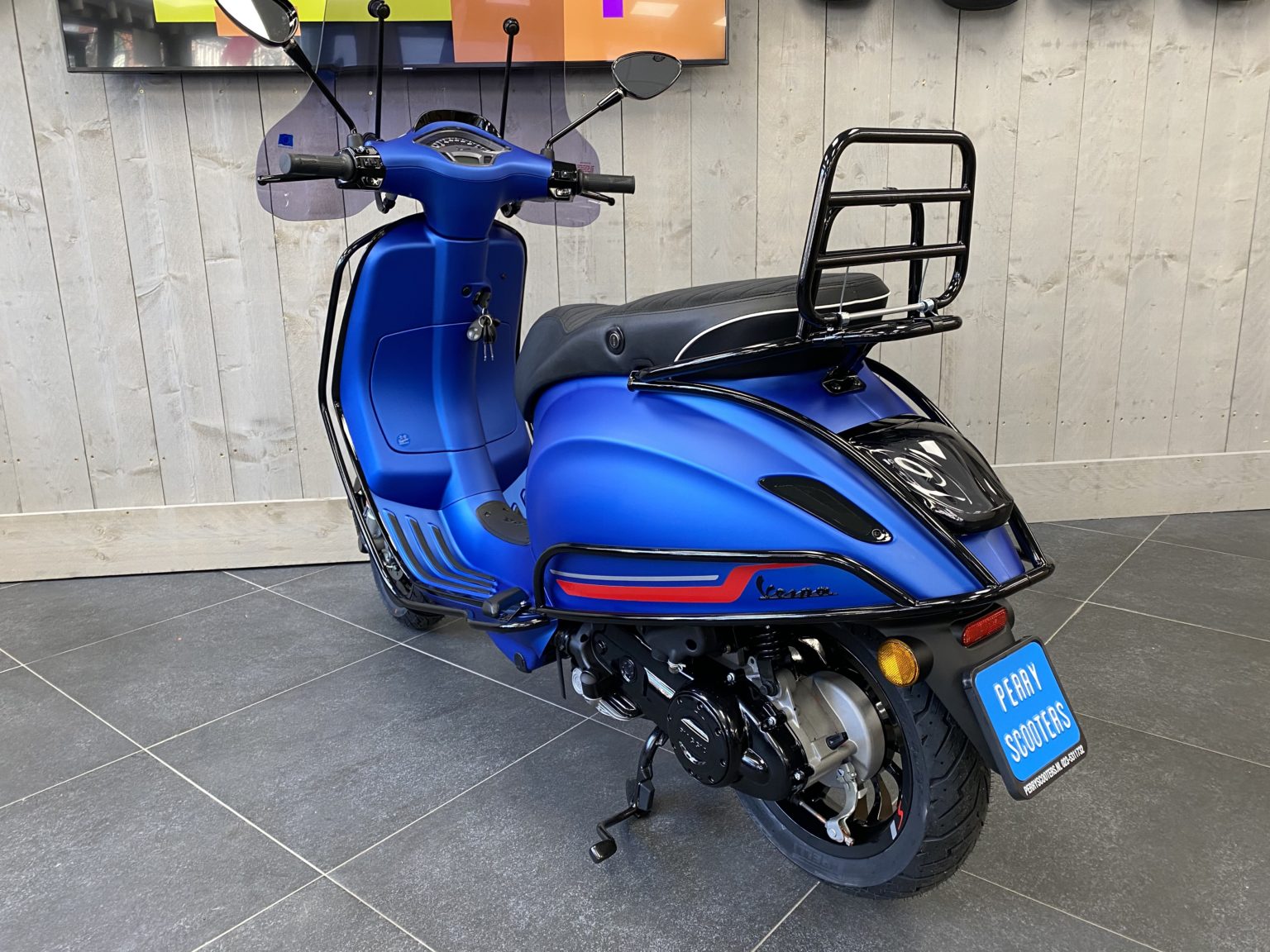 Vespa Sprint Blue Vivace Perry Scooters Haarlem