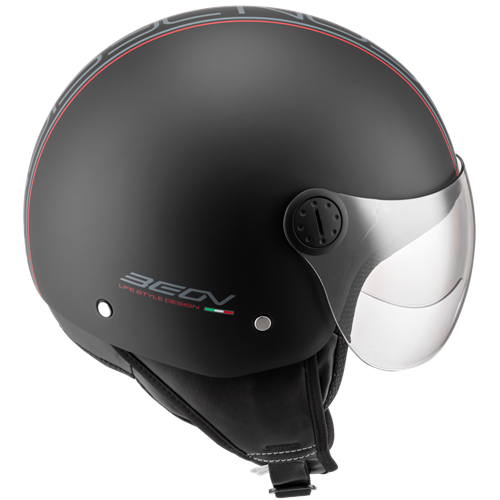 HELM BEON DESIGN FASHION MAT ZWART - Afbeelding 2